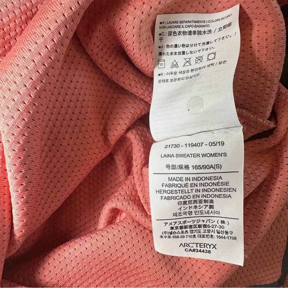 Arc'teryx Womans Laina Sweater small EUC mock turtleneck heather rust base layer - Picture 4 of 8